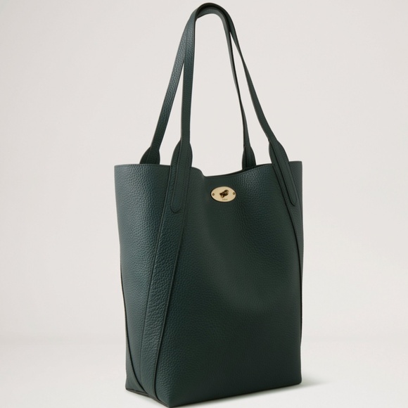 Mulberry 'North South Bayswater' in Mulberry Green Leather Tote  MSRP $1275 NWT - Picture 4 of 6
